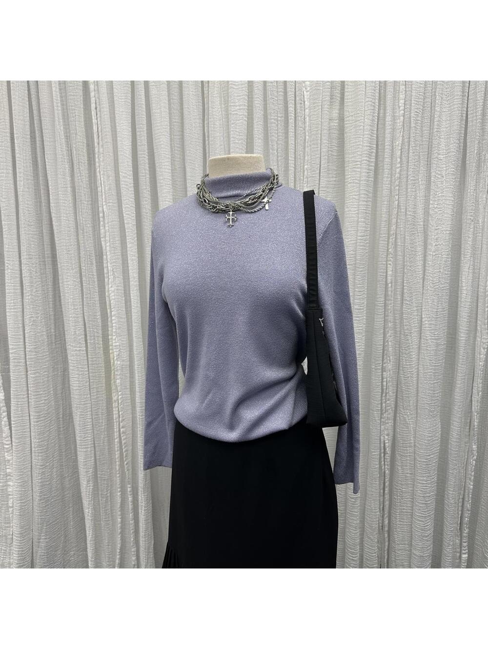 Preppy Light Purple Sweater (2)
